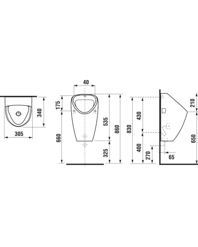 Писсуар подвесной Jika Golem 8430600000001