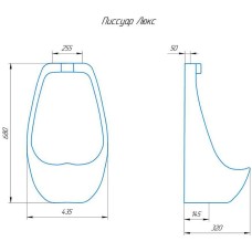 Писсуар Rosa Люкс 4640021069127 Белый