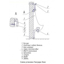 Писсуар Rosa Люкс 4640021069127 Белый