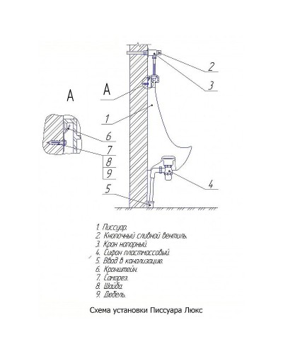 Писсуар Rosa Люкс 4640021069127 Белый