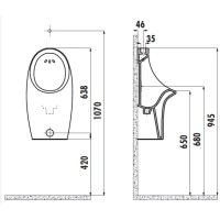 Писсуар Creavit TP61000000