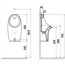 Писсуар Creavit TP61000000