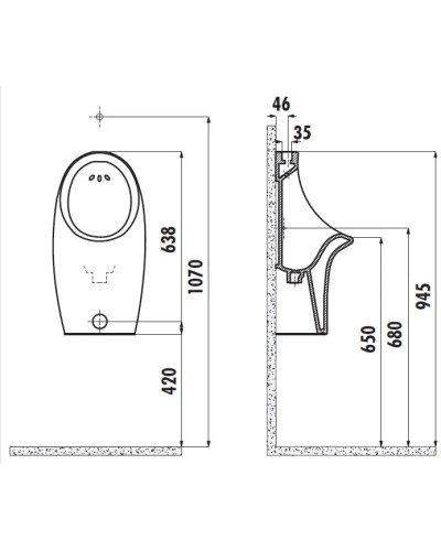 Писсуар Creavit TP61000000