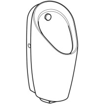 Писсуар со встроенным управлением, питание от сети  Geberit Preda 116.072.00.1