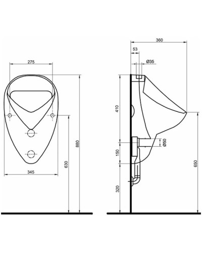 Писсуар Kolo Nova Pro 26011000