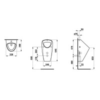 Писсуар Laufen Caprino 8.4206.2.000.000.1
