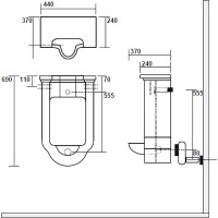 Писсуар Kerasan Waldorf 413001 подвесной Белый