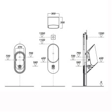 Писсуар Simas Vignoni VI03bi подвесной Белый