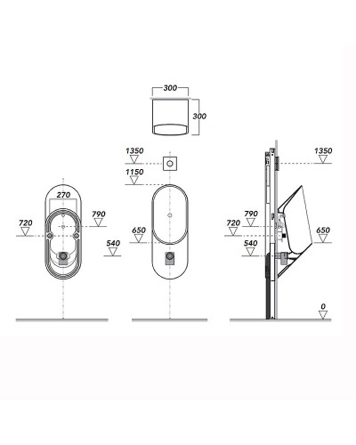 Писсуар Simas Vignoni VI03bi подвесной Белый