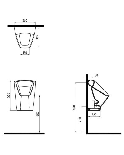 Писсуар Bien Neptun NPPS05201VSAW3000