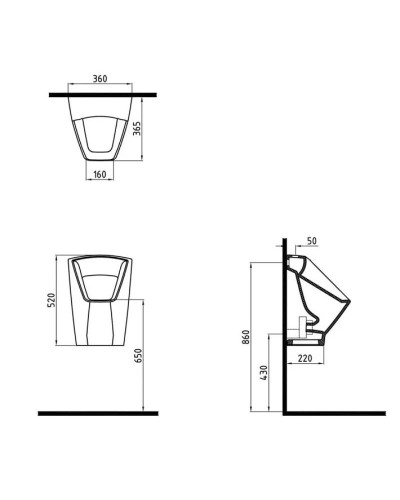 Писсуар Bien Neptun NPPS05201VSUW3000