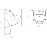 Писсуар Santek Гала 1.WH30.1.774