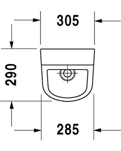 Писсуар Duravit D-code 0829300000 Белый