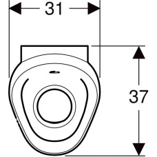 Писсуар для встроенной системы смыва Geberit Preda 116.070.00.1