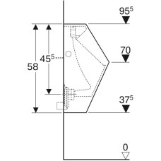 Писсуар Geberit Renova Plan 235100000