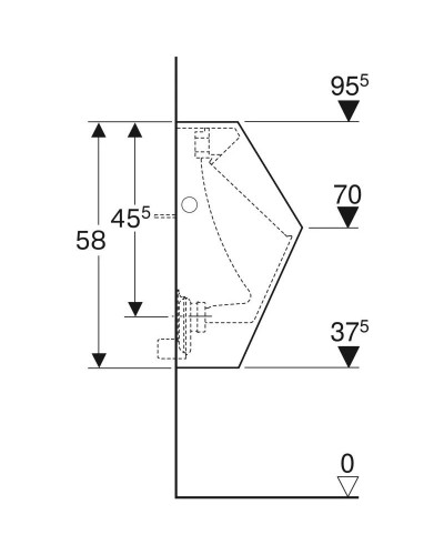 Писсуар Geberit Renova Plan 235100000