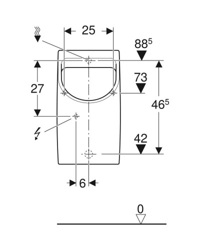 Писсуар Geberit Renova Plan 235100000