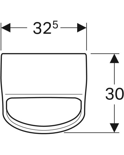 Писсуар Geberit Renova Plan 235100000