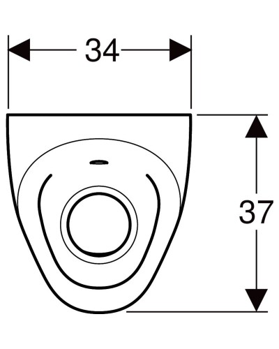 Писсуар для встроенного управления Geberit Selva 116.085.00.1
