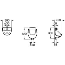 Писсуар Roca Mini 353145000