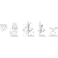 Писсуар с встроенным сенсором VitrA Arkitekt 4106B003-5598