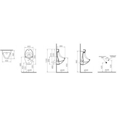 Писсуар с встроенным сенсором VitrA Arkitekt 4106B003-5598