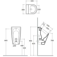 Писсуар Globo Forty3 FO031BI