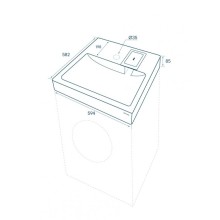 Раковина Paulmark Welt 60 PM730431 на стиральную машину Белая