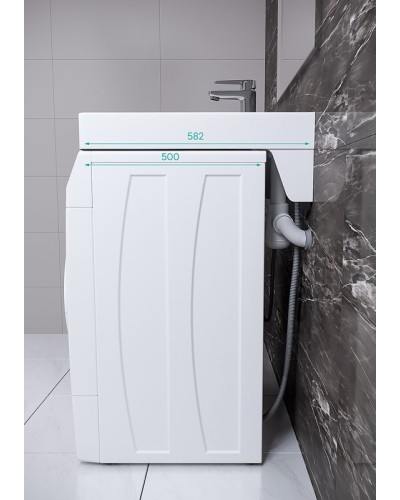 Раковина Paulmark Welt 60 PM730431 на стиральную машину Белая