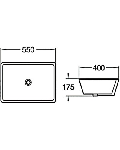 Раковина SantiLine 55 SL-3004 Белая