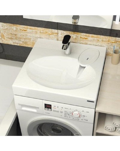 Раковина Paulmark Stern 60 PM700431 на стиральную машину Белая