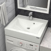 Раковина Paulmark Amberg 60 PM750431 на стиральную машину Белая
