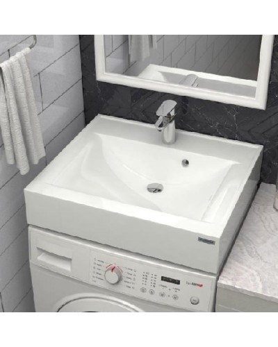 Раковина Paulmark Amberg 60 PM750431 на стиральную машину Белая