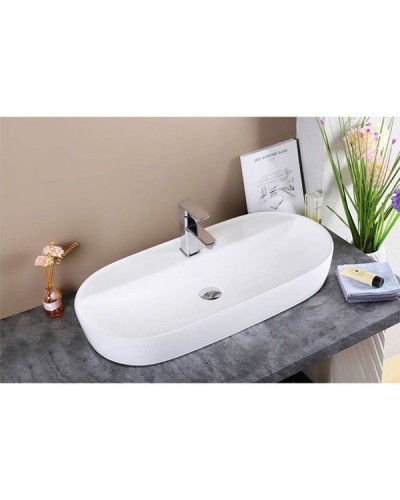 Раковина CeramaLux 82 D1347 Белая