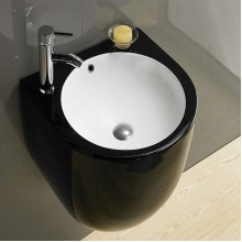 Раковина CeramaLux 49 500FBW Черная