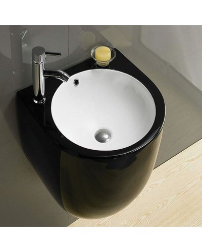 Раковина CeramaLux 49 500FBW Черная
