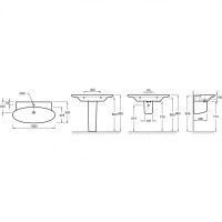 Раковина Jacob Delafon Presquile 100 E4436-00 Белый