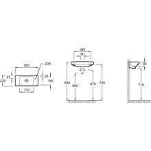 Раковина Jacob Delafon Odeon Up 50 E4701R-00 Белая