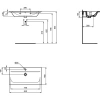 Раковина Ideal Standard Connect Air Vanity 84 E027901 Euro White