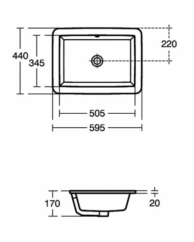 Раковина Ideal Standard Strada 59 K077901 Euro White