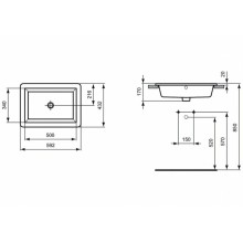 Раковина Ideal Standard Strada 59 K078001 Euro White