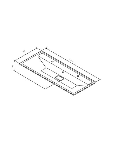 Раковина AM.PM Inspire V2.0 120 M50AWPX1201WG Белая матовая