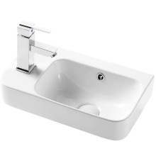 Раковина WeltWasser Aisbach 5117 L 45 10000003970 Белый глянец