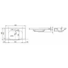 Раковина AM.PM Like 80 M80WCC0802WG Белая