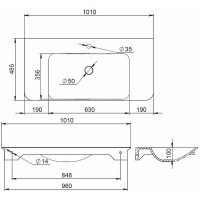 Раковина AM.PM Sensation 100 M30WPC1001WG Белая