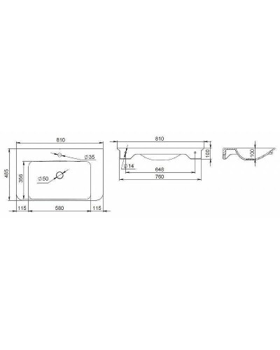 Раковина AM.PM Sensation 81 M30WPC0801WG Белая