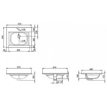Раковина AM.PM Spirit V2.0 61 M70AWCC0602WG Белая