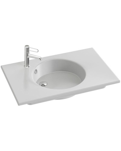 Раковина Jacob Delafon Odeon Rive Gauche 80 EXAW112-Z-00 Белая