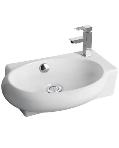 Раковина CeramaLux 43 9100L Белая