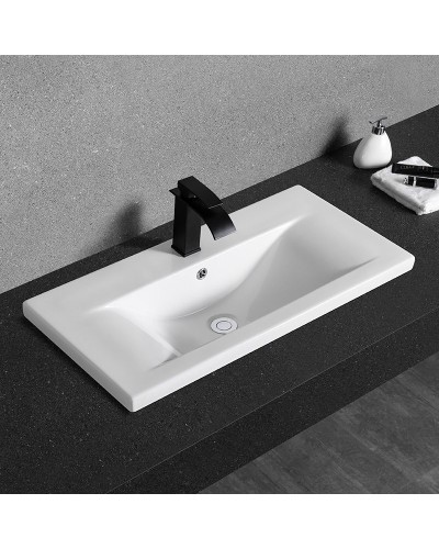 Раковина CeramaLux 80 9393-80 Белая